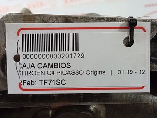CAJA CAMBIOS CITROEN C4 PICASSO Origins