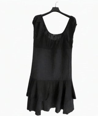 Vestito nero OVS taglia XL pizzo Sangallo