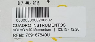 CUADRO INSTRUMENTOS VOLVO V40 Momentum