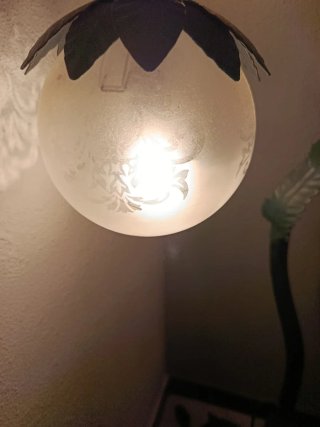 Preciosa lámpara no hay otra igual.