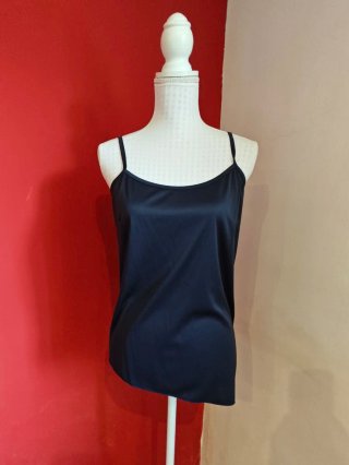 Blusa Gasa Azul Marino Bordada