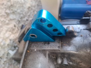 Rialzo ammortizzatore e pedalina blu Booster
