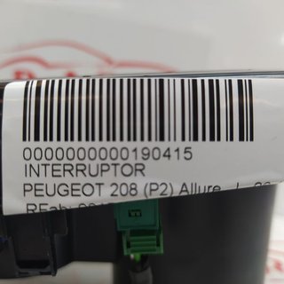 INTERRUPTOR PEUGEOT 208 (P2) Allure