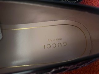 Mocassini Gucci Donna Blu e Argento con Cristalli