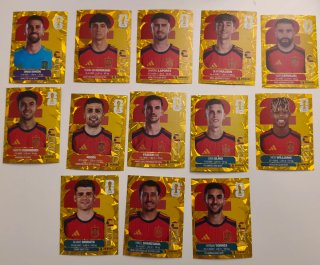 Cromos España Mundial 2026 Panini gold crumple
