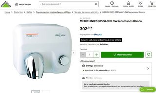 SECADOR DE MANOS MEDICLINICS SANIFLOW