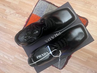 Scarpe Prada Uomo Pelle Nera