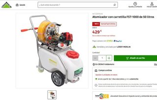 ATOMIZADOR CON CARRETILLA 50L