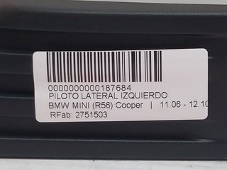 PILOTO LATERAL IZQUIERDO BMW MINI (R56) Cooper
