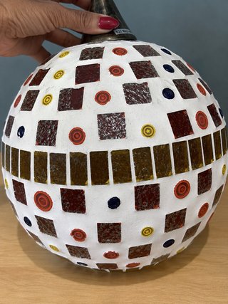 Lámpara colgante de mosaico vintage años 60 crista
