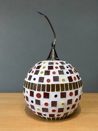 Lámpara colgante de mosaico vintage años 60 crista