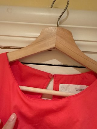 Vestido Zara color coral
