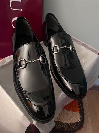 Mocassini Gucci neri vernice