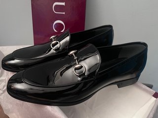 Mocassini Gucci neri vernice