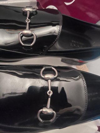Mocassini Gucci neri vernice