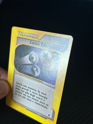 Carta Pokémon Trainer Carica Energetica 147/165