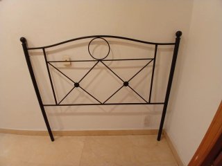 Cabecero forja negro cama 135