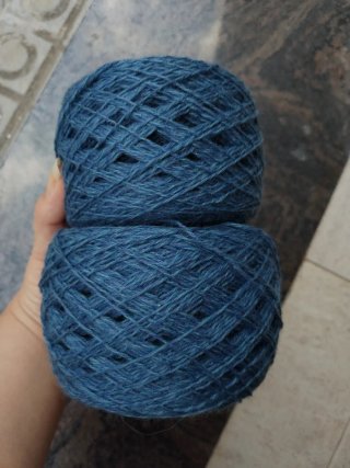 191gr,2 ovillo de lana azul