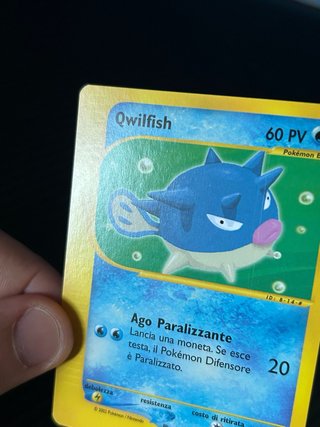 Carta pokemon vintage Qwilfish Expedition