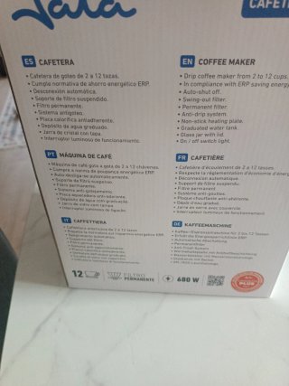 Cafetera Jata Goteo CA290 Nueva