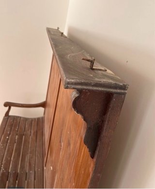 Banco madera pino melis antiguo