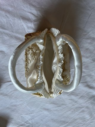 Borsetta Bijoux Beige e Oro