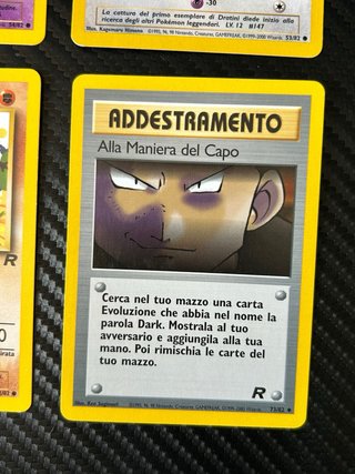 Carte pokemon vintage Team Rocket