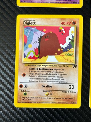 Carte pokemon vintage Team Rocket