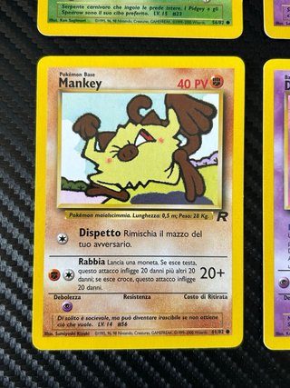 Carte pokemon vintage Team Rocket