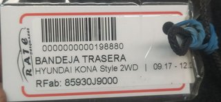 BANDEJA TRASERA HYUNDAI KONA Style 2WD