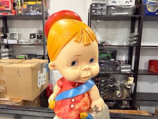 Boneco Antigo Vintage Goma Estudante Coleção