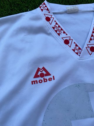 Maglietta Futsal Vintage Mobel Rosso/Bianco