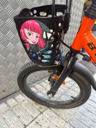 Bicicleta infantil naranja 16 pulgadas