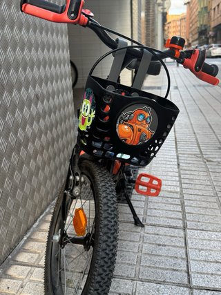 Bicicleta infantil naranja 16 pulgadas