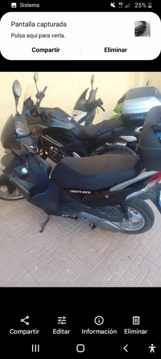 Kymco Agility City 125 año 2018 Negra
