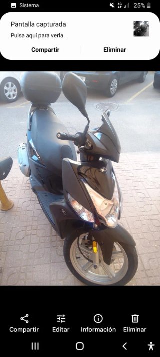 Kymco Agility City 125 año 2018 Negra