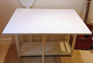 Mesa cocina plegable con ruedas
