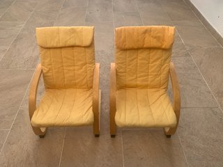 2 Sillas Niños Amarillas