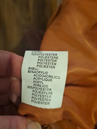 Chaqueta piel sintética color caramelo