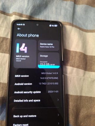 Xiaomi Redmi Note 10 Pro 128GB + custodia