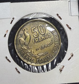 50 Franchi Francesi 1952 Quarta Repubblica Francese