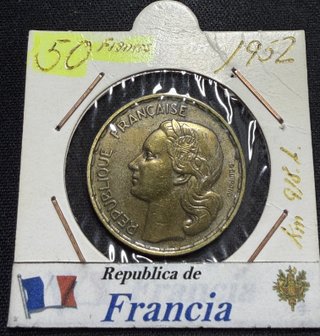 50 Franchi Francesi 1952 Quarta Repubblica Francese