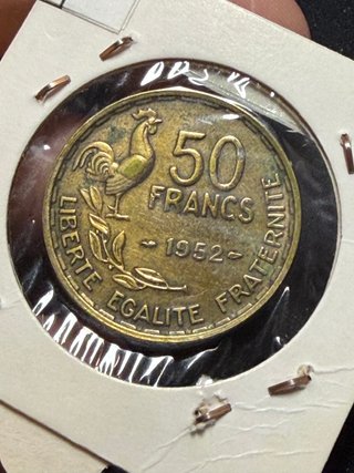 50 Franchi Francesi 1952 Quarta Repubblica Francese