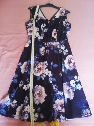 Abito Donna Floreale Senza Maniche
