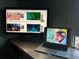 Pantalla Thunderbolt A1407 + MacBook Air 13 A1466