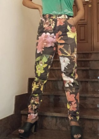 Moschino Jeans Vintage Stampa Orchidee Anni '90