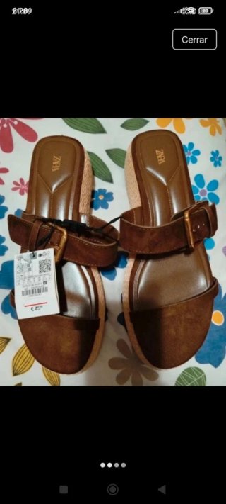 Sandalias Zara Marrones Talla 42