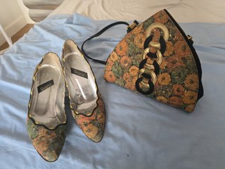 Bolso y Zapatos Casprini Florales