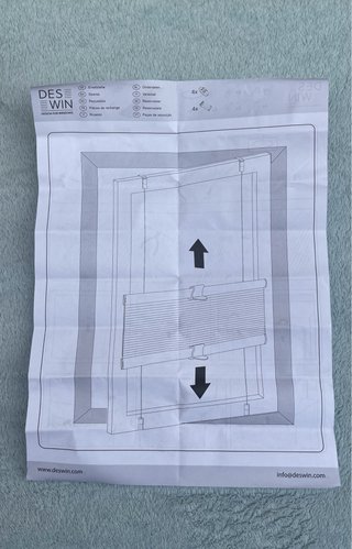 Estor Plisado Crema para Ventana Estrecha