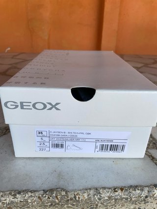 Zapatos Geox Plata Talla 35